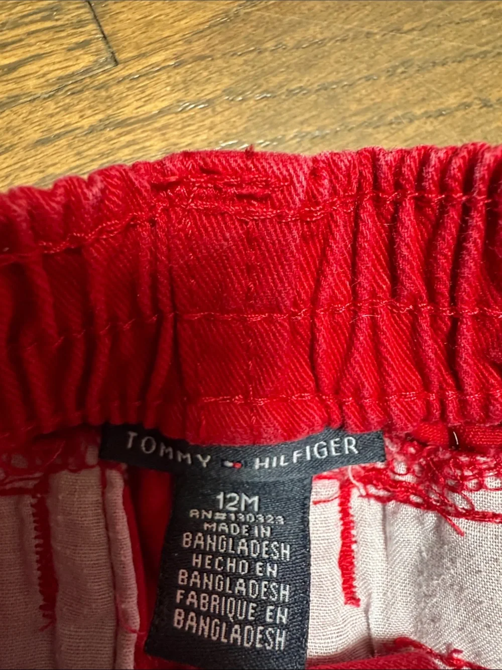 Tommy Hilfiger Red Shorts 12 month